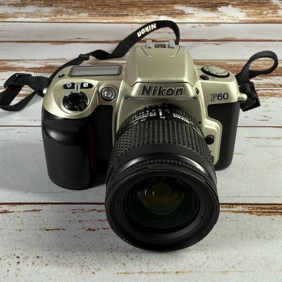Nikon F60 35mm SLR Film Camera w/ 28-80mm AF Zoom Lens Black